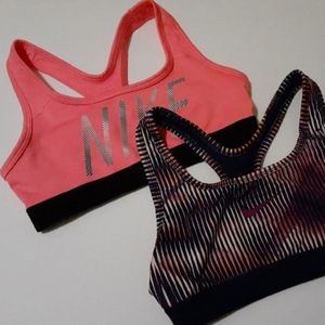 2 EUC Nike Sports Bras.